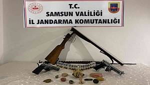 Samsun’da kaçak silah operasyonu 