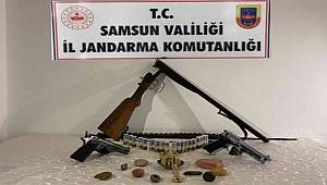 Samsun’da kaçak silah operasyonu