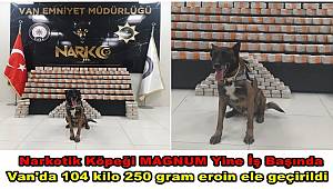 Van'da 104 kilo 250 gram eroin ele geçirildi