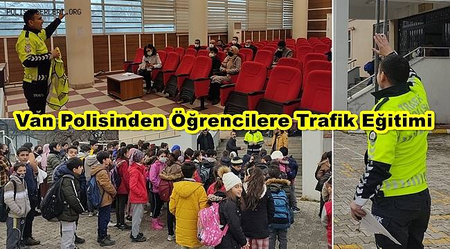 Van Polisinden Öğrencilere Trafik Eğitimi