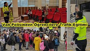 Van Polisinden Öğrencilere Trafik Eğitimi