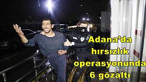 Adana’da hırsızlık operasyonunda 6 gözaltı