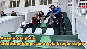 Anamur'da polis şiddeti önlemek amacıyla broşür dağıttı 
