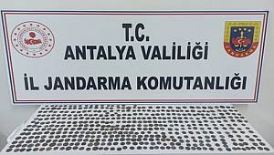 Antalya'da tarihi eser operasyonunda 474 sikke ele geçirildi 