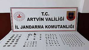 Artvin’de 175 adet tarihi sikke ele geçirdi