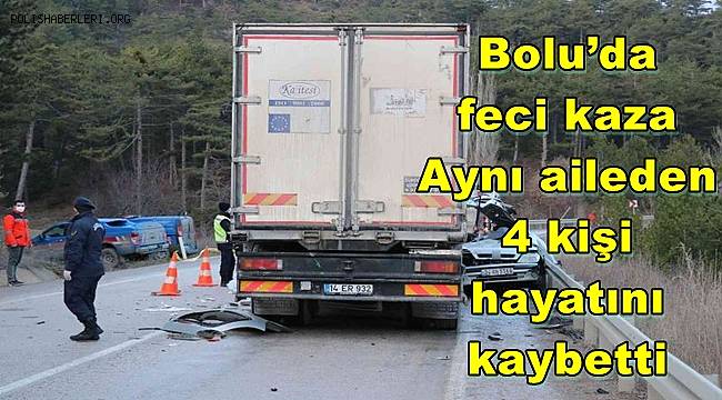 Bolu’da feci kaza: Aynı aileden 4 kişi hayatını kaybetti 