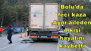 Bolu’da feci kaza: Aynı aileden 4 kişi hayatını kaybetti