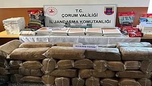 Çorum’da kaçak tütün operasyonu 