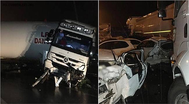 Gaziantep'te 11 aracın karıştığı zincirleme kazada 8 kişi yaralandı