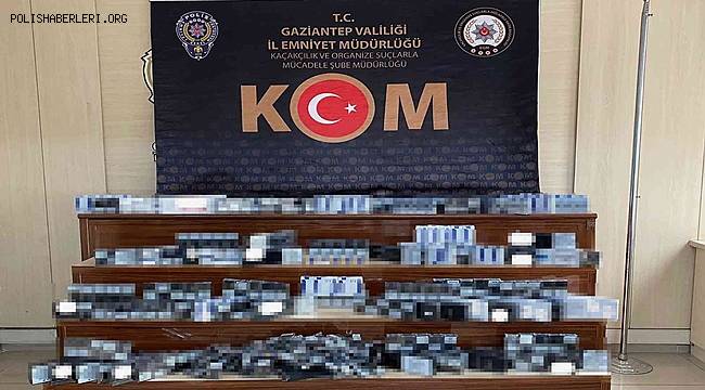Gaziantep'te bin 40 paket kaçak sigara ele geçirildi