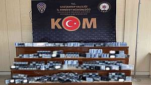 Gaziantep'te bin 40 paket kaçak sigara ele geçirildi