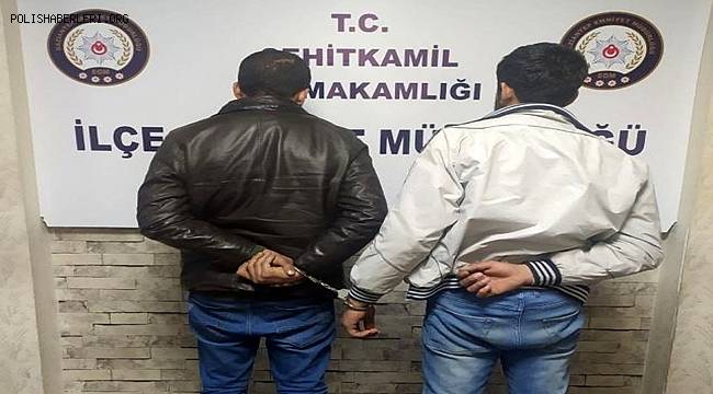 Gaziantep'te sıhhi tesisat malzemesi çalan 2 şüpheli yakalandı 