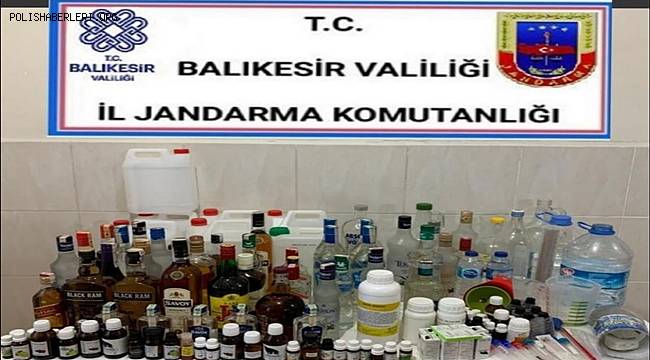 Gönen’de kaçak içki operasyonu 
