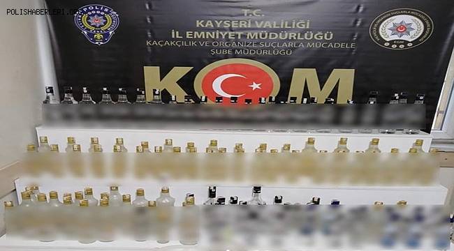 Kiraladığı evde sahte alkol üreten şahıs gözaltına alındı