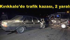 Kırıkkale'de trafik kazası, 2 yaralı