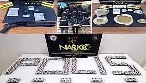 Malatya'da bir yılda 448 kilo uyuşturucu yakalandı