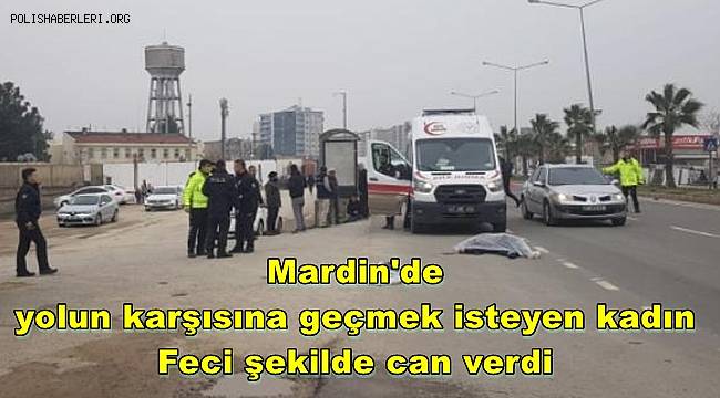 Mardin'de yolun karşısına geçmek isteyen kadın Feci şekilde can verdi