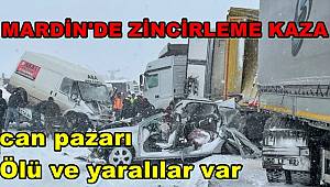 Mardin'de zincirleme kazada can pazarı! Ölü ve yaralılar var