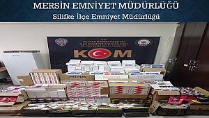 Mersin'de 203 bin 800 adet makaron ele geçirildi
