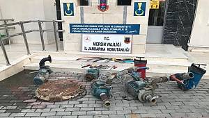 Mersin'de bahçelerden hırsızlık yaptıkları iddiasıyla 5 zanlı tutuklandı