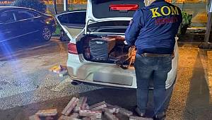 Mersin'de bir otomobilde 4 bin 530 paket kaçak sigara ele geçirildi 