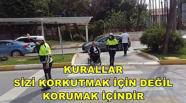 Mersin'de 'Kurallar Sizi Korkutmak İçin Değil Korumak İçindir' Denetimi