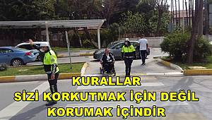 Mersin'de 'Kurallar Sizi Korkutmak İçin Değil Korumak İçindir' Denetimi