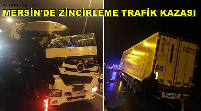 Mersin'de zincirleme trafik kazasında 14 kişi yaralandı