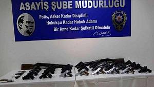 Mersin polisi son 6 ayda 499 ruhsatsız tabanca ile 247 tüfek ele geçirdi