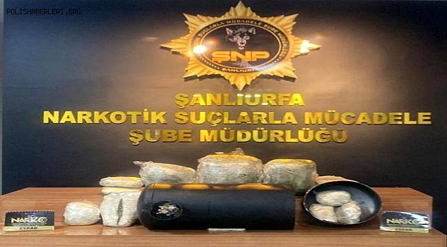 Şanlıurfa'da nefes kesen uyuşturucu operasyonu 