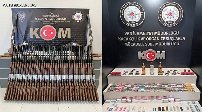 Van'da gümrük kaçağı çeşitli malzeme ele geçirildi 