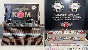 Van'da gümrük kaçağı çeşitli malzeme ele geçirildi 