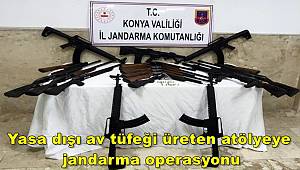 Yasa dışı av tüfeği üreten atölyeye jandarma operasyonu 
