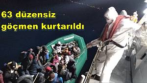 Yunanistan’ın ölüme ittiği 63 düzensiz göçmen kurtarıldı