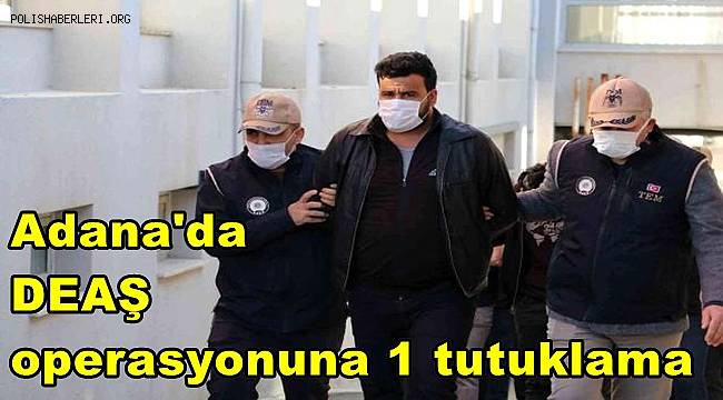 Adana'da DEAŞ operasyonuna 1 tutuklama