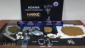 Adana'da geçen haftaki uyuşturucu operasyonlarında yakalanan 16 şüpheli tutuklandı 