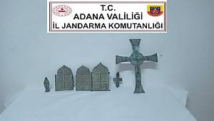 Adana'da roma dönemine ait 3 parça hac ele geçirildi
