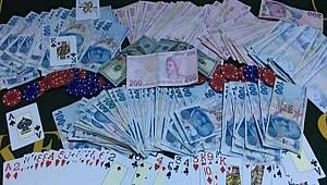 Antalya’da kumar baskınında 7 şahsa 12 bin 733 TL ceza