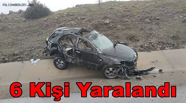 Çanakkale’de kontrolden çıkan cip takla attı 6 yaralı