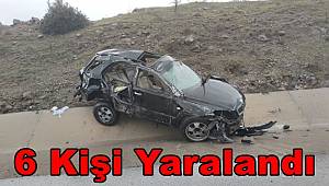 Çanakkale’de kontrolden çıkan cip takla attı 6 yaralı