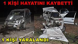 Ceylanpınar'da otomobil ile hafif ticari araç çarpıştı 1 kişi öldü
