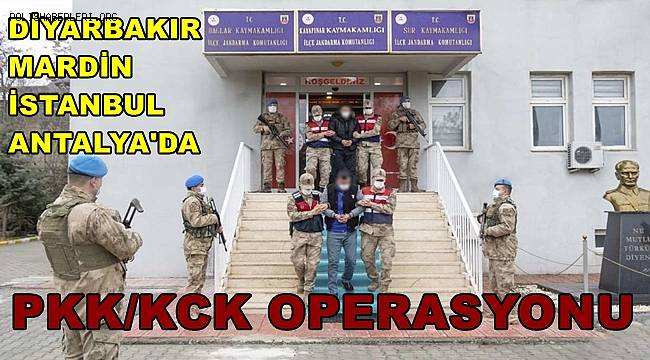 Diyarbakır merkezli 4 ilde PKK/KCK operasyonunda 7 zanlı tutuklandı