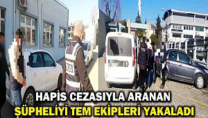 Düzce'de hapis cezasıyla aranan şüpheliyi TEM ekipleri yakaladı 