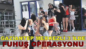 Gaziantep merkezli 3 ilde fuhuş operasyonu 17 gözaltı