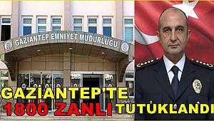 Gaziantep'te 1800 zanlı tutuklandı! 