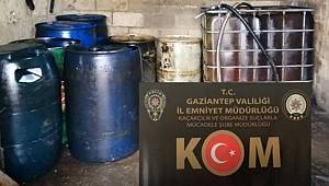 Gaziantep'te 2 bin 500 litre kaçak akaryakıt ele geçirildi