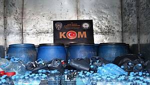 Hatay'da 12 bin 166 litre sahte içki ele geçirildi 