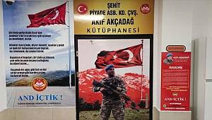 İdlib şehidinin ismi Kahramanmaraş'ta kütüphaneye verildi 