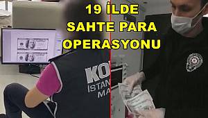 İstanbul merkezli 19 ilde sahte para operasyonu, 83 kişiye gözaltı kararı