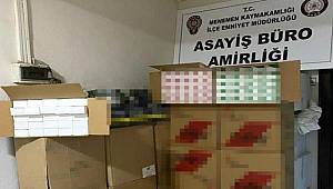 İzmir'de 220 kilo kaçak tütün ele geçirildi